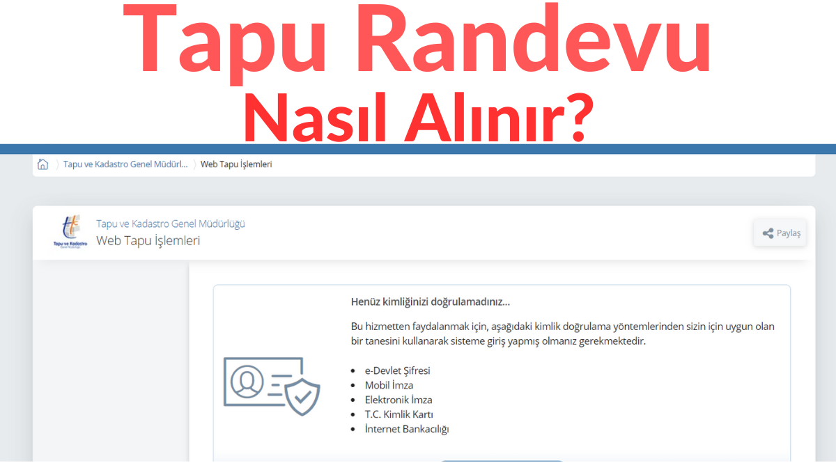Tapu iin randevu nasl alnr?